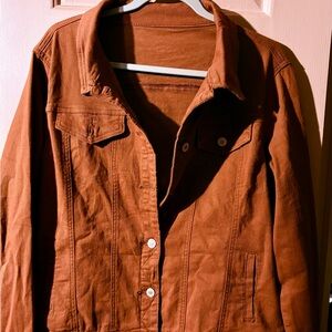 Women's Warm Brown Denim Jacket